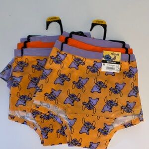 NWT Lot of 2 Disney Stitch Colorful Festive Women’s Comfort Boyshorts Size XL